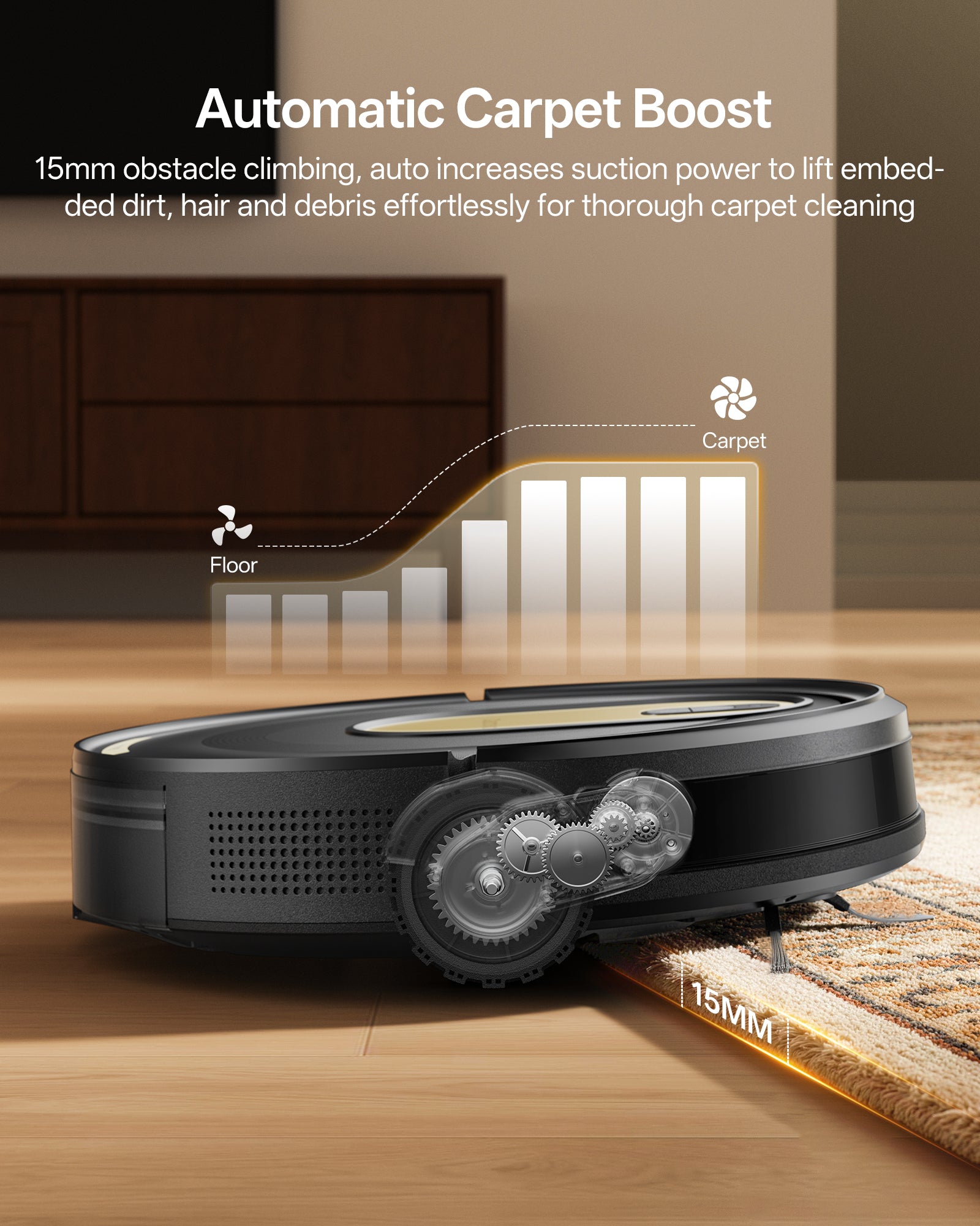 Robot Vacuum W8 with 5,000PA & Smart App Control